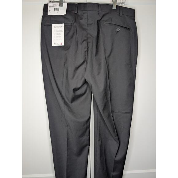 Calvin Klein Men's Slim Fit Dress Pants 36Wx 34L Black - Picture 3 of 5